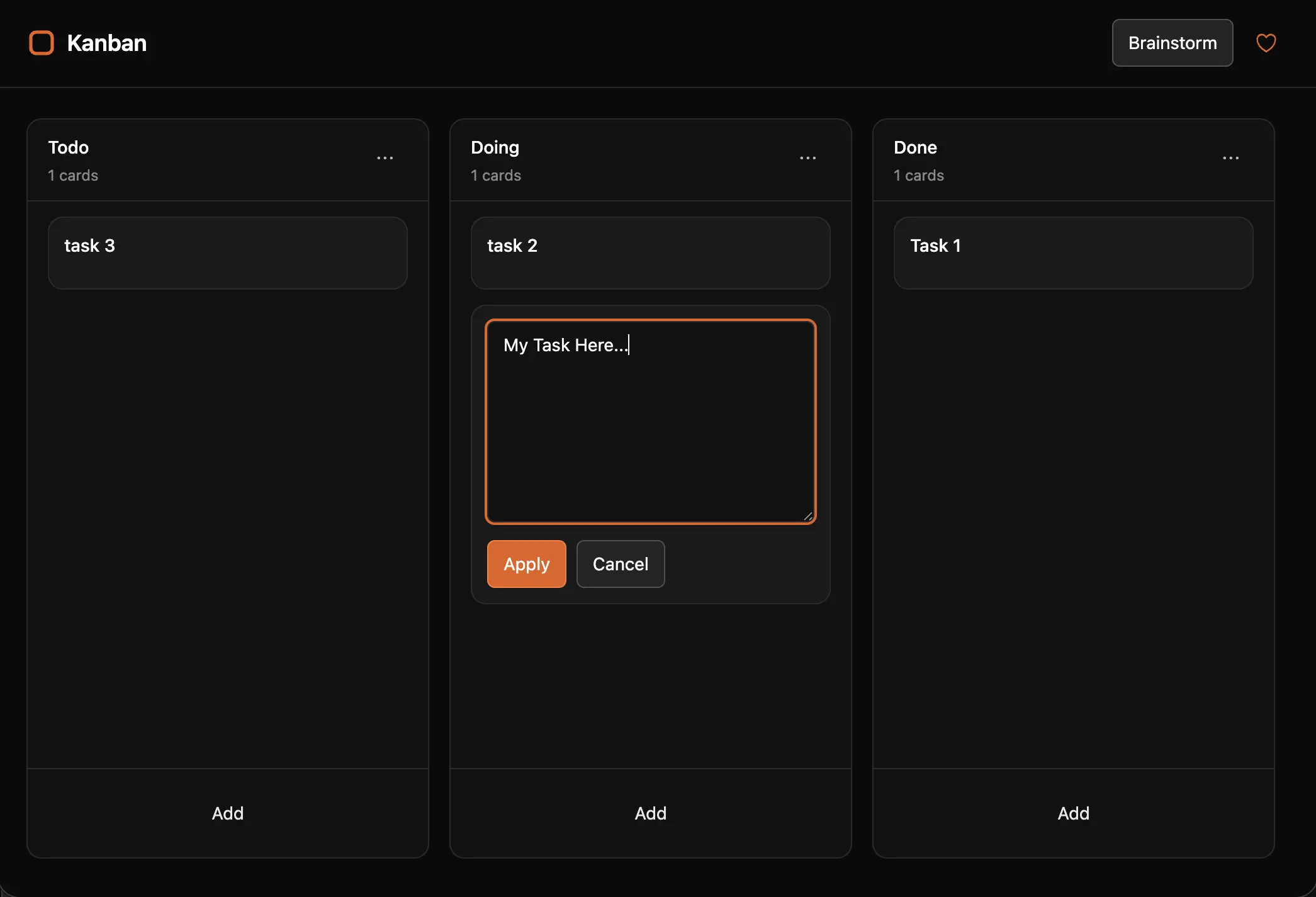 Kanban app preview